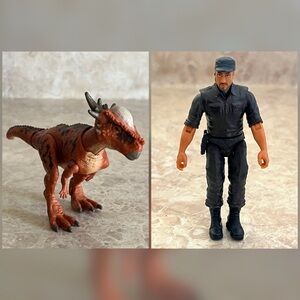 Jurassic World 2018 Stiggy Dinosaur & Mercenary Toy Set